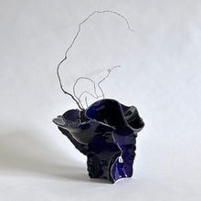 Load image into Gallery viewer, Deep sea blue coil pot vase 002
