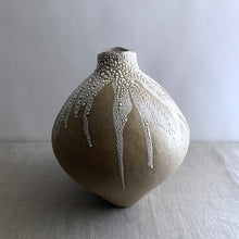 Load image into Gallery viewer, Crackle glaze coil pot
