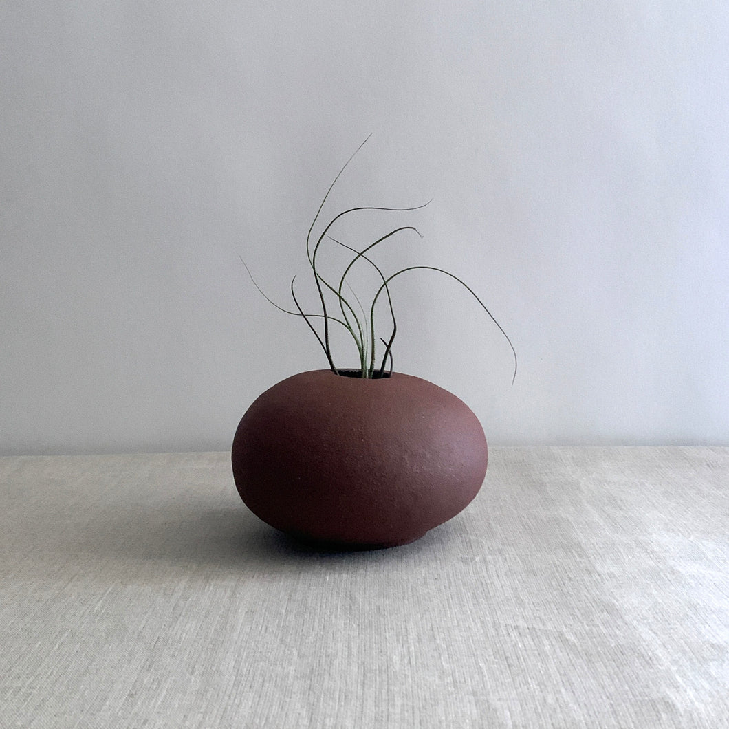 Red clay coil pot 002