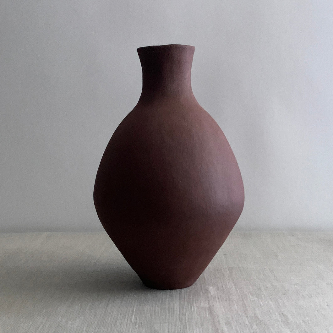 Red clay coil pot 003