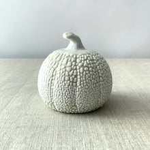 Load image into Gallery viewer, Pumpkin candle holder, white
