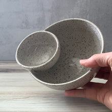 Load image into Gallery viewer, Chip and dip bowl, white speckled
