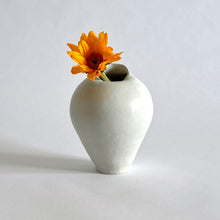 Load image into Gallery viewer, White matte coil pot vase
