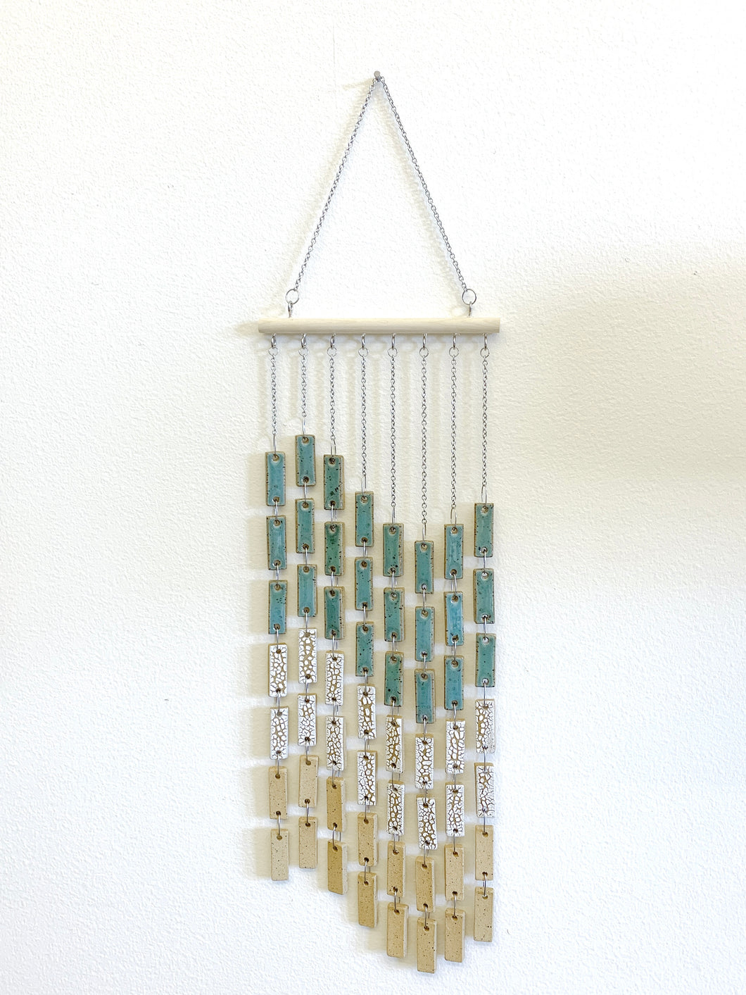 Shoreline ceramic hanging wall art, small